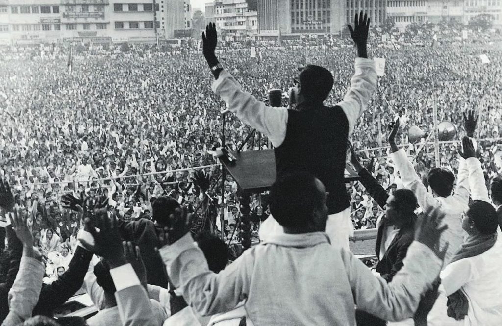 Bangabandhu Delivering Speech on 7th March