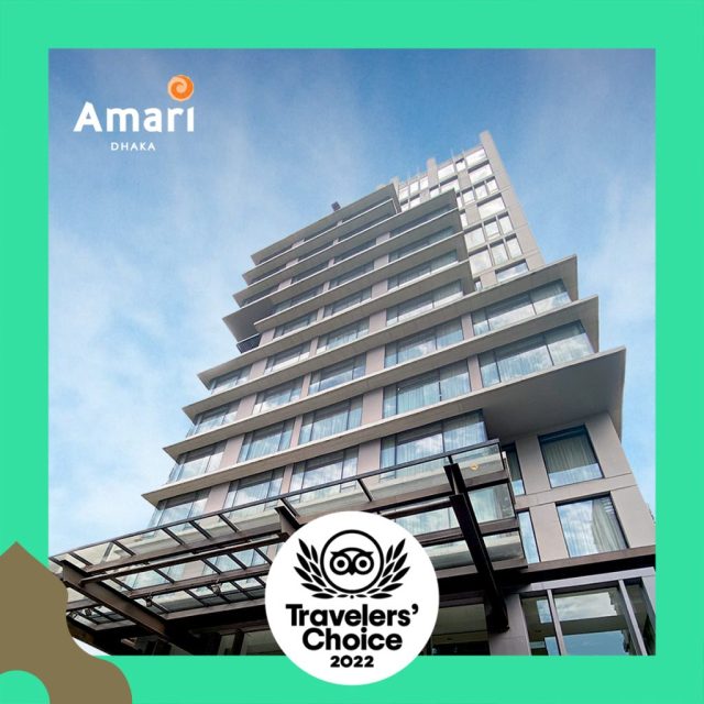 Amari Dhaka Recognized as a 2022 Travelers' Choice Award Winner Worldwide