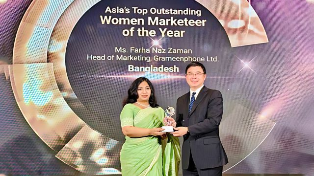 In a momentous celebration of marketing excellence, Farha Naz Zaman, Head of Marketing at Grameenphone,