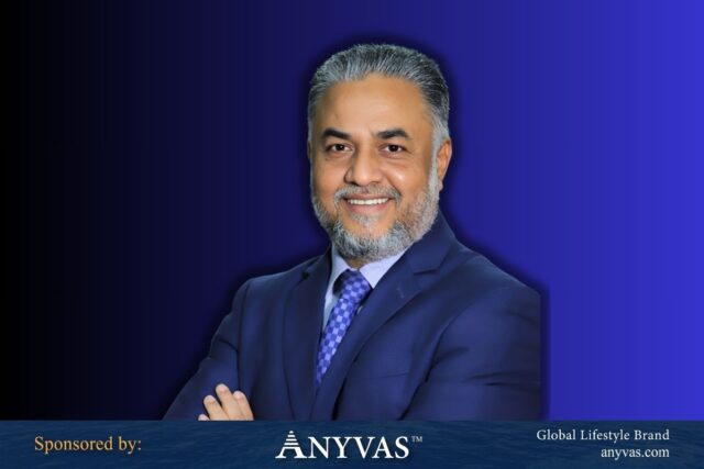 Dr. Mohammad NuruzZaman standing confidently, symbolizing leadership and innovation; sponsored by Anyvas.