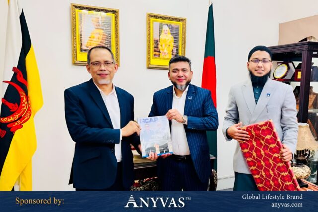 Hasan Mohin Chartered Accountants representatives meet the High Commissioner of Brunei Darussalam.